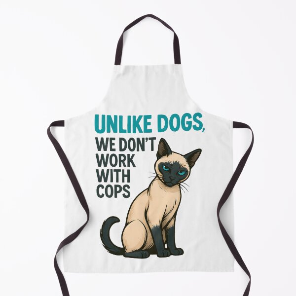 Item preview, Cat Lover Gift – “Unlike Dogs, We Don’t Work with the Cops” Funny Pet Quote Shirt designed and sold by SVALANART.