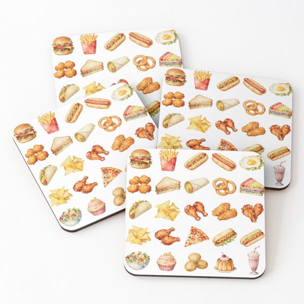 Item preview, Watercolor Fast Food Collection designed and sold by LuckCraftStudio.