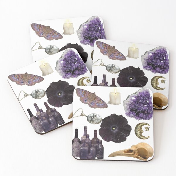 Item preview, Moonlit Relics – Gothic Amethyst Witchcore Collage designed and sold by okayamberart.