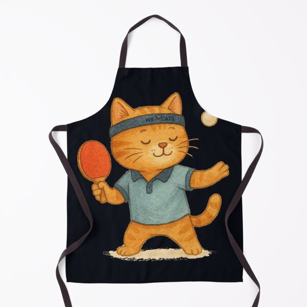 Item preview, Cute Table-Tennis (ping-pong) Cat Pro Player! Watercolor-style! ❤️❤️❤️ designed and sold by WeLoveCatss.