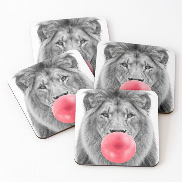 Item preview, Lion Animal Blowing a Bubble Gum designed and sold by A Mediterranean Crab.