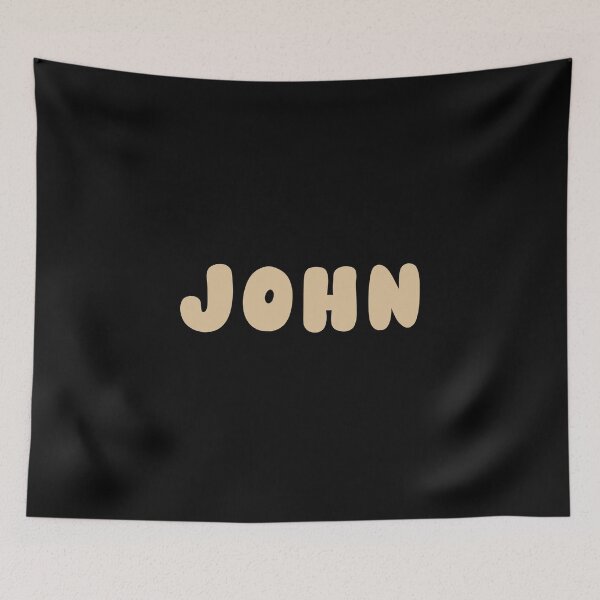 Item preview, Beige John – Minimalist Personalized Name Design designed and sold by karolinahinc.