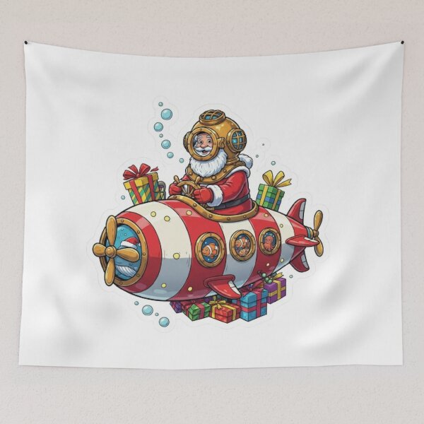 Item preview, Submarine Santa designed and sold by likbatonboot.