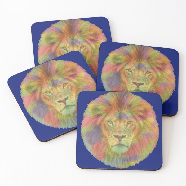 Item preview, Colorful Lion Face - Astrological Sign - Leo designed and sold by PVTCreations.