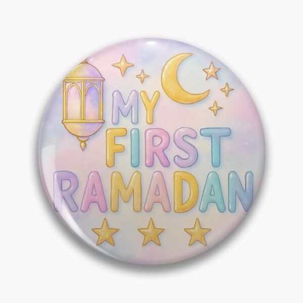 Item preview, My First Ramadan (V.12) – Pastel Islamic Lantern and Crescent Moon Design designed and sold by D-Islamic.