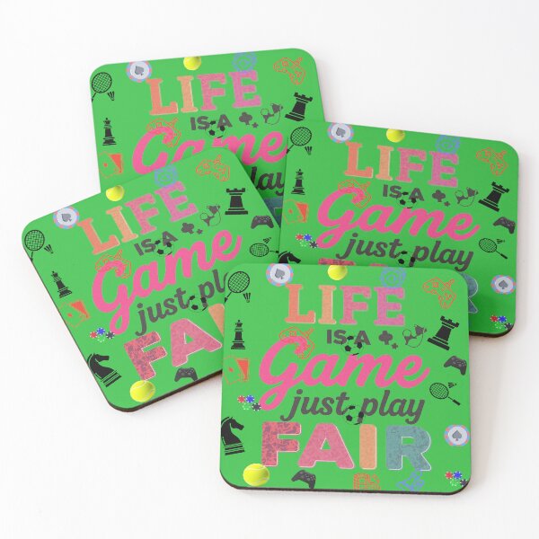 Item preview, Life is a game just play fair  designed and sold by Lunalayer Boutique .