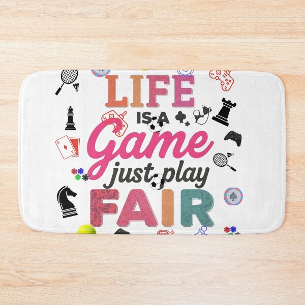 Item preview, Life is a game just play fair  designed and sold by Lunalayer Boutique .