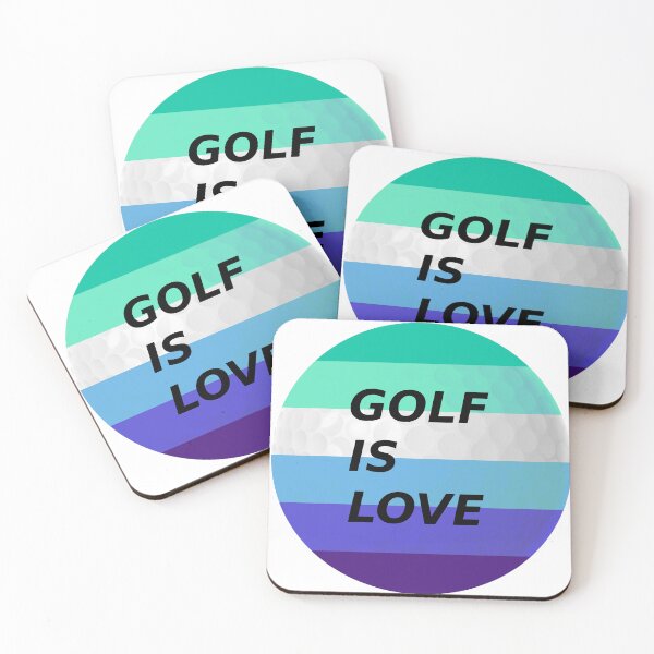 Item preview, Swing with Pride: 'Golf is Love' Golf Ball for Gay Golfers designed and sold by MKV Design.