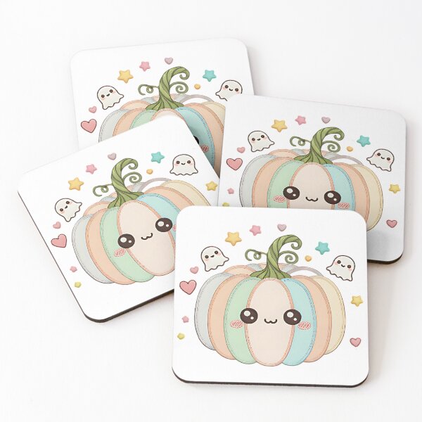 Item preview, Kawaii ghost pumpkin cute halloween pastel spooky cozy fall design designed and sold by ArtDesignTp.