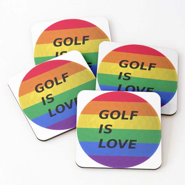 Item preview, Affirm your Swing: 'Golf is Love' Golf Ball for LGBT designed and sold by MKV Design.