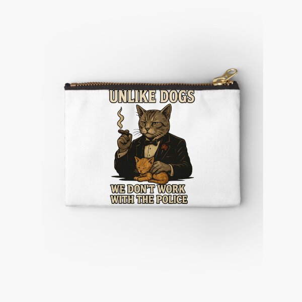 Item preview, Gangster Cat – “Unlike Dogs, We Don’t Work with the Police” Cool Mafia Boss Cat T-Shirt designed and sold by SVALANART.