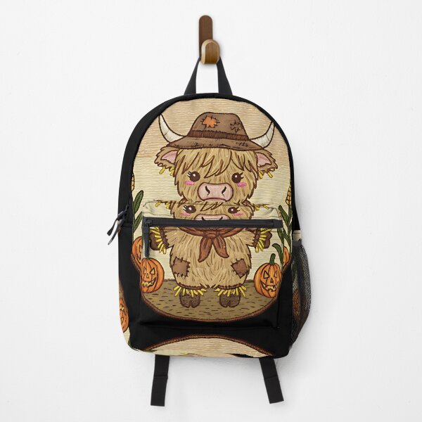 Item preview, Cowgirl highland cow pumpkin patch autumn fall cozy cute country design designed and sold by ArtDesignTp.