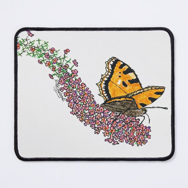 Artikelvorschau, Schmetterling auf Sommerflieder entworfen und verkauft von Thoughtfulbugs.