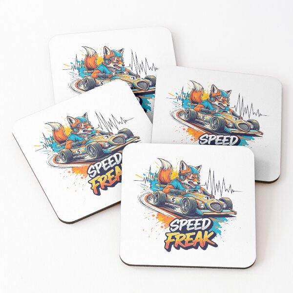 Item preview, Racing Fox Speed Freak Vintage Race Car Illustration designed and sold by SholoStudio.