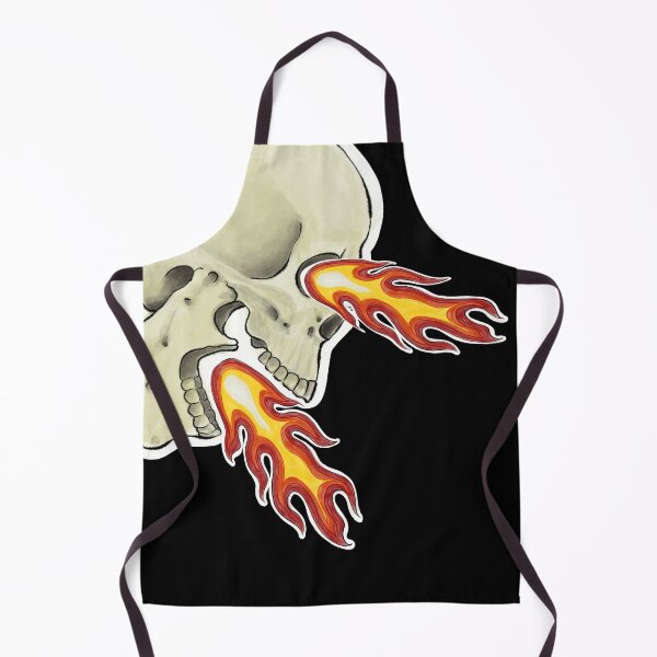 Item preview, Flaming Skull designed and sold by MetalTea.