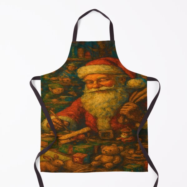 Item preview, Santa's workshop, Christmas festivities, Christmas atmosphere, Christmas tree, toys, sharing, holiday season, nativity designed and sold by Redbdon.