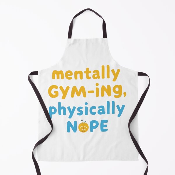 Item preview, Mentally GYM-ing, Physically NOPE - Funny Fitness Quote Design designed and sold by SaadArtCo.
