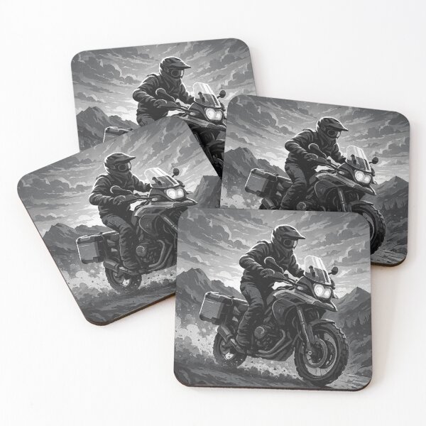 Item preview, Ride Beyond Limits – Monochrome Adventure Edition designed and sold by Raddoodles.