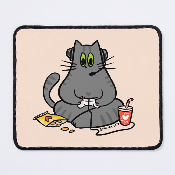 Item preview, Gamer Cat designed and sold by TheVixCats.