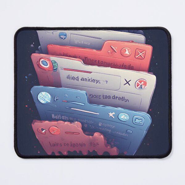 Item preview, Too Many Tabs Open – Relatable Brain Overload Digital Art designed and sold by Suksak.