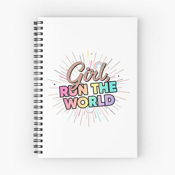 Item preview, Girl Run The World Colorful Glitter Feminist Empowerment Quote Design designed and sold by Aarvya Fashion Club ( A.F.C ).