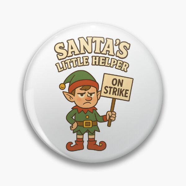 Item preview, Funny XMas Shirt – “Santa’s little helper (on strike)” designed and sold by SVALANART.