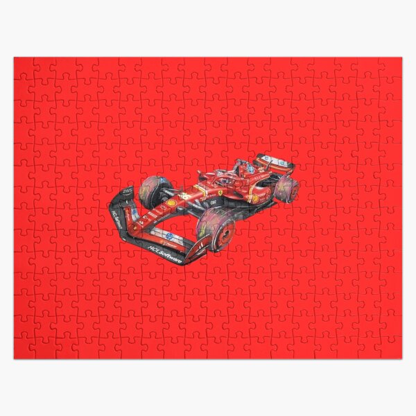 Puzzle 500 Pièces Double Face Ferrari F300 Formule 1 - Hot Wheels Mattel - État Neuf
