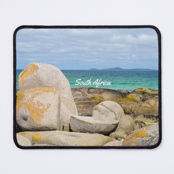 Item preview, South Africa Landscape an tranquil beach photo with large boulders. designed and sold by Photos By Jadene - South Africa.
