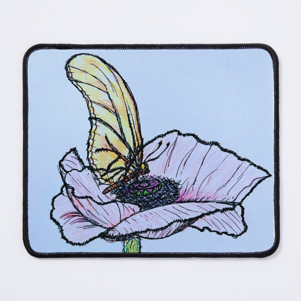 Artikelvorschau, Ruhender Schmetterling auf Blau entworfen und verkauft von Thoughtfulbugs.