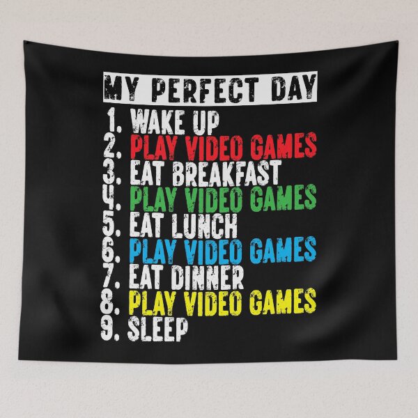 Item preview, My Perfect Day Classic Fit Gamer  designed and sold by Faissal Thomass.