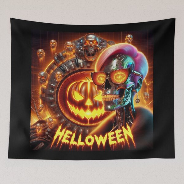 Item preview, Halloween Cybernetic Girl Neon Glow designed and sold by Voodoo Store Paranormal Collections.