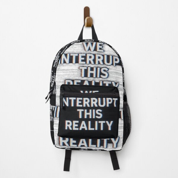 Item preview, We Interrupt This Reality – Broadcast Glitch Statement designed and sold by Boldolka.