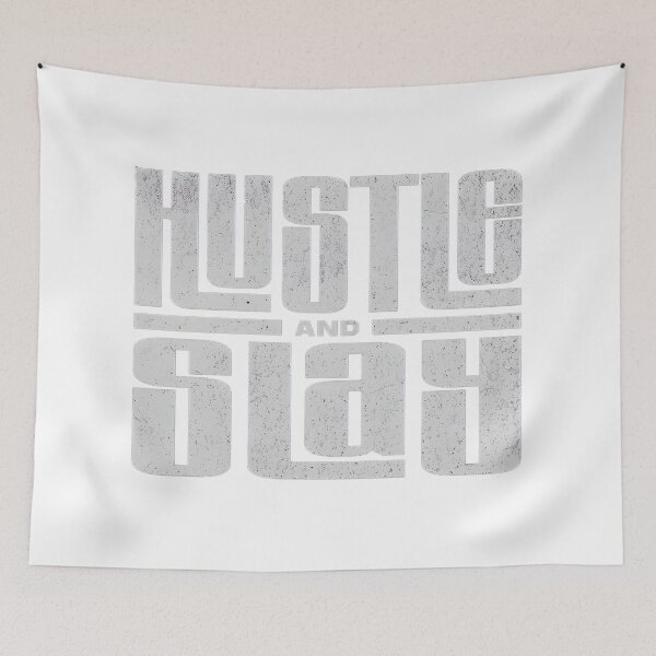 Item preview, hustle and slay quote text designed and sold by nerrowlia.