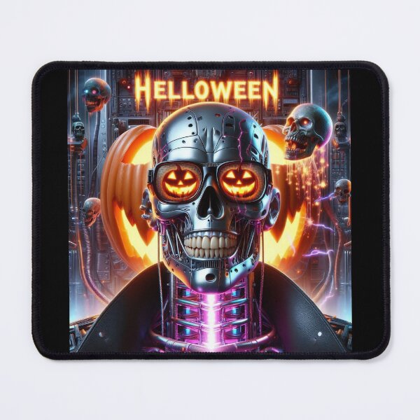 Item preview, Halloween Cybernetic Skeleton Among Flames designed and sold by Voodoo Store Paranormal Collections.