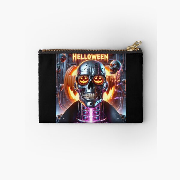 Item preview, Halloween Cybernetic Skeleton Among Flames designed and sold by Voodoo Store Paranormal Collections.