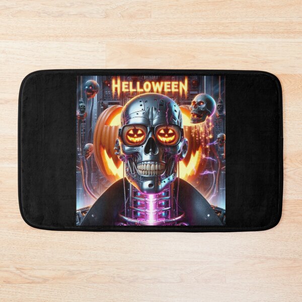 Item preview, Halloween Cybernetic Skeleton Among Flames designed and sold by Voodoo Store Paranormal Collections.