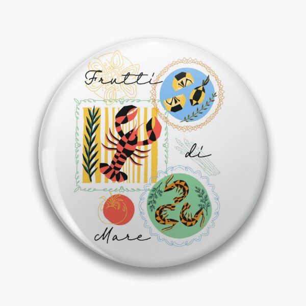 Item preview, Lobster and Shrimp Frutti di Mare Illustration designed and sold by Oniyasha.