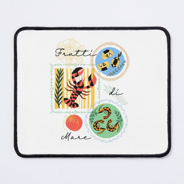 Item preview, Lobster and Shrimp Frutti di Mare Illustration designed and sold by Oniyasha.