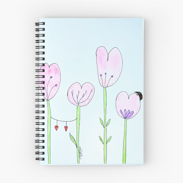 Item preview, Pink heart flowers designed and sold by Thoughtfulbugs.