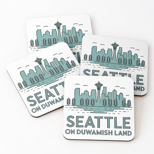 Item preview, Seattle on Duwamish Land • Acknowledgement City Map designed and sold by Blok45.