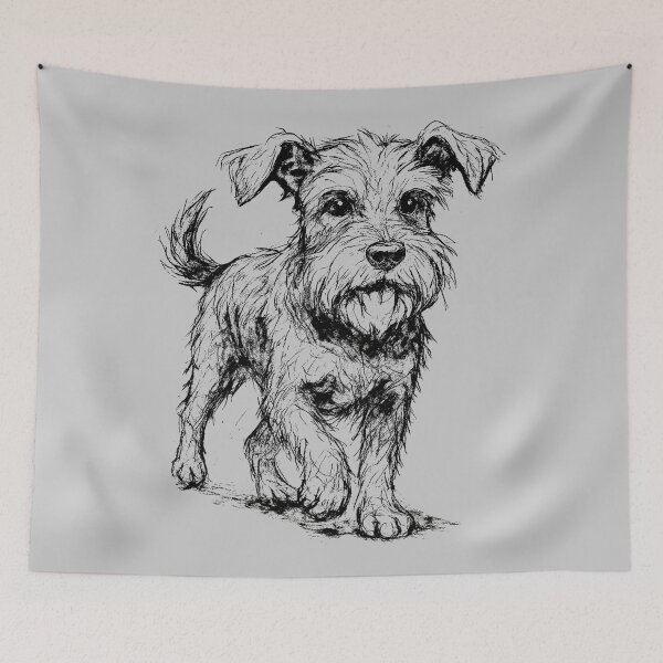 Item preview, Schnauzer – Cute Dog Illustration for Pet Lovers designed and sold by donwillisjrart.