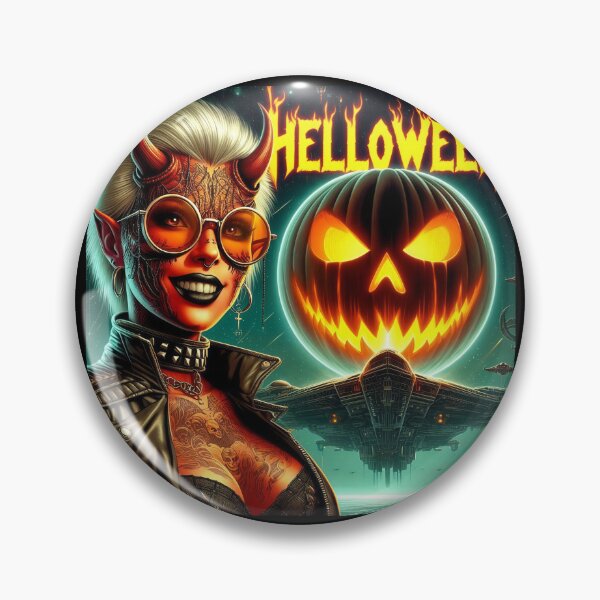 Item preview, Devilish Rocker Cosmic Halloween Queen designed and sold by Voodoo Store Paranormal Collections.