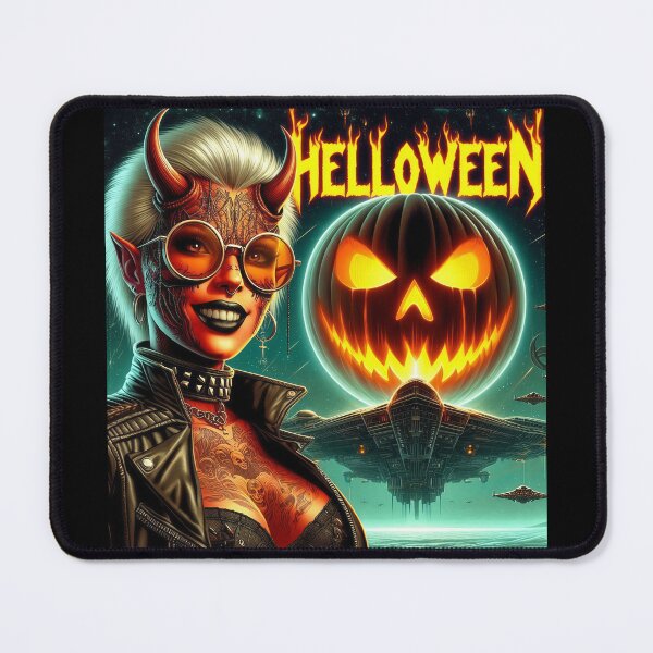 Item preview, Devilish Rocker Cosmic Halloween Queen designed and sold by Voodoo Store Paranormal Collections.