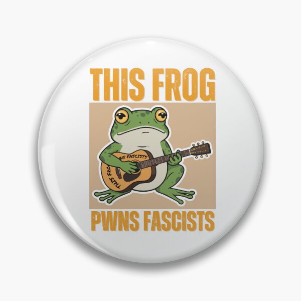 Item preview, This Frog Pwns Fascists designed and sold by Jamie Arpin-Ricci Designs.