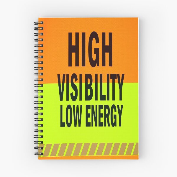 Item preview, High Visibility Low Energy • Safety-Vest Style Funny Sticker & Tee designed and sold by CMdigit.