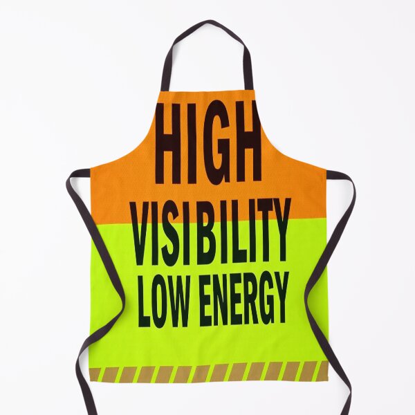 Item preview, High Visibility Low Energy • Safety-Vest Style Funny Sticker & Tee designed and sold by CMdigit.