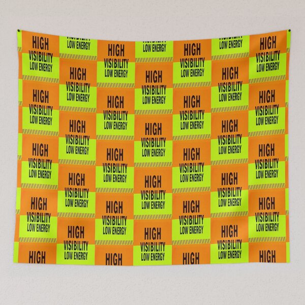 Item preview, High Visibility Low Energy • Safety-Vest Style Funny Sticker & Tee designed and sold by CMdigit.