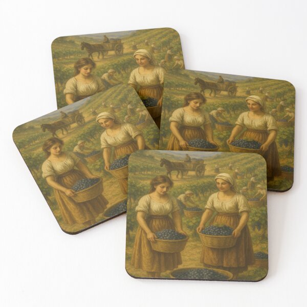 Item preview, Harvest Time – Grape Picking, Vintage Italy | by GGSTCraft designed and sold by ggstcraft.