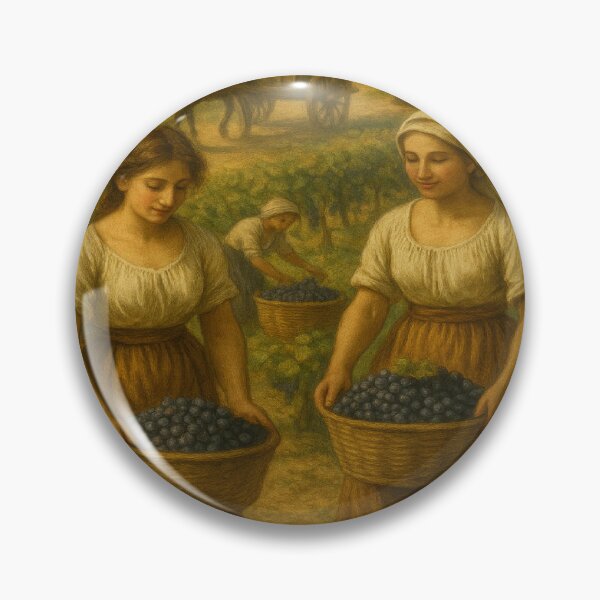 Item preview, Harvest Time – Grape Picking, Vintage Italy | by GGSTCraft designed and sold by ggstcraft.