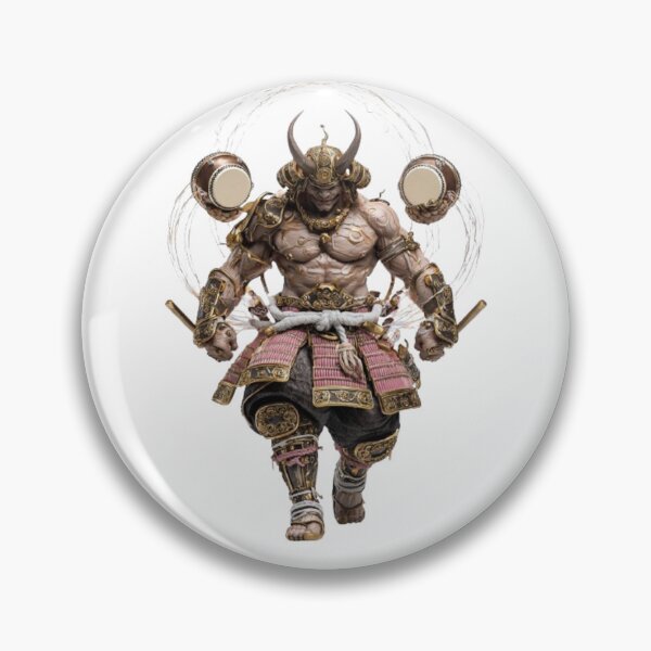 Item preview, Raijin – The Divine Thunder Warrior designed and sold by AlexLineArt.